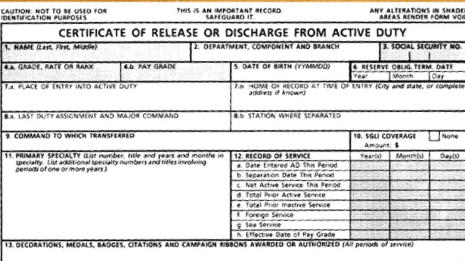 DD214 Form