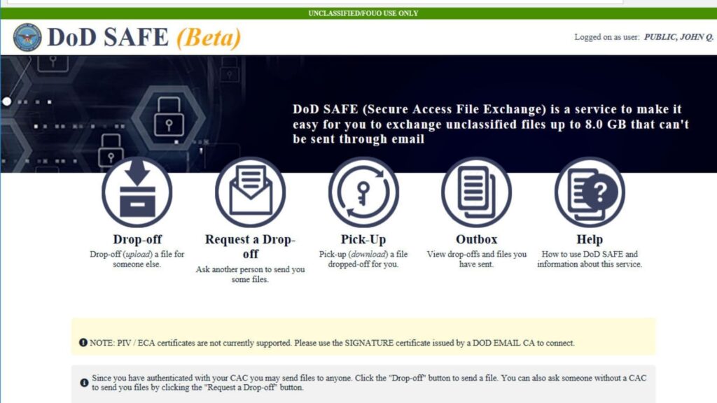 What is DOD SAFE Photo